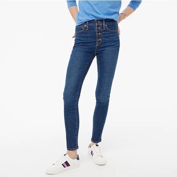 NEW 🔥 J.CREW 10” High Rise Skinny Jean Sz 29 - Picture 1 of 8